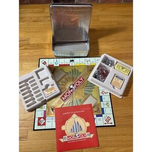 Seventieth Anniversary Edition Monopoly Tin Case Complete used